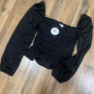 Boutique square neck blouse